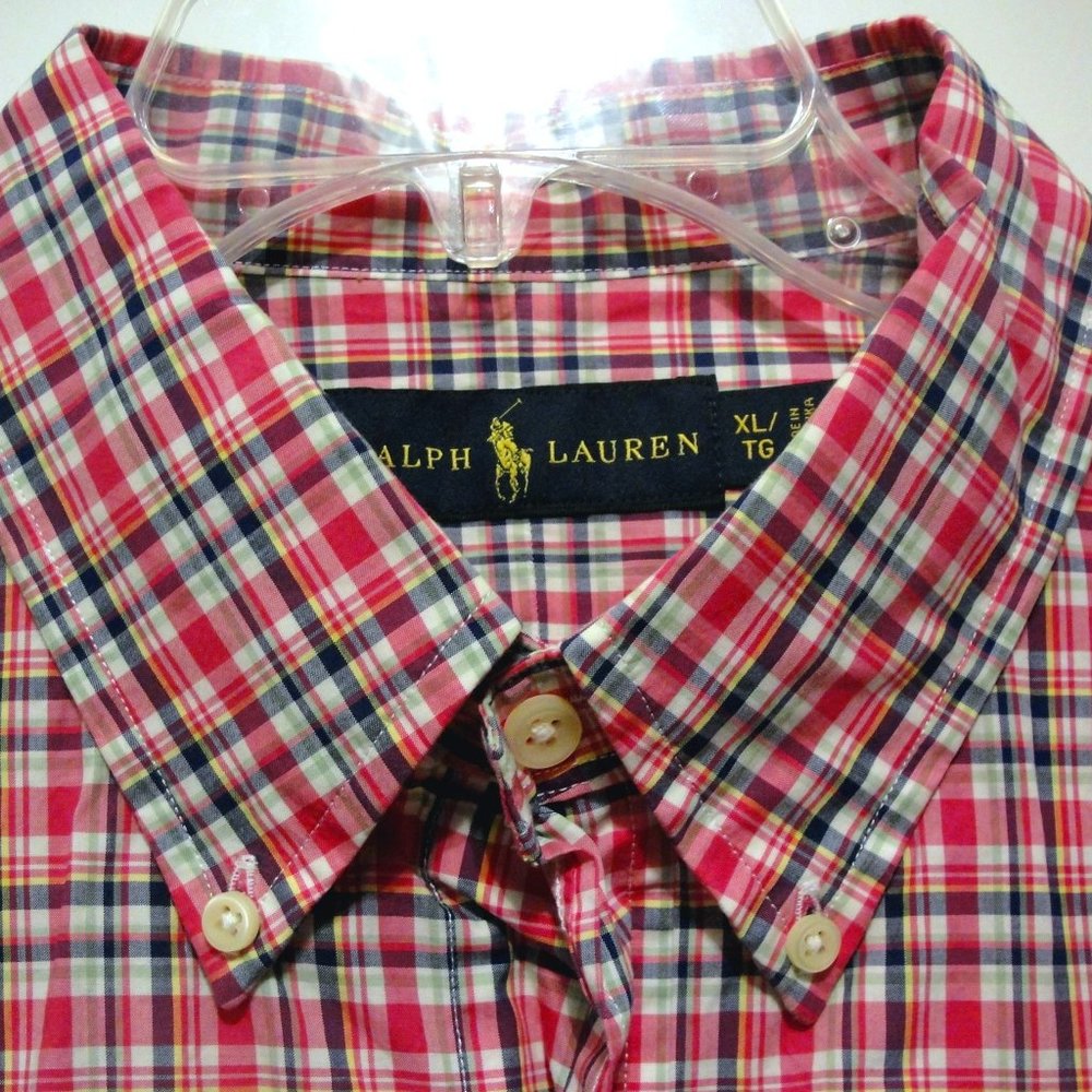 Polo SS XL Pink Blue Yellow Green White